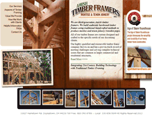 Tablet Screenshot of amishtimberframers.com
